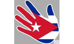 drapeau Cuba main