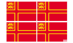 drapeau Normand avec Lions