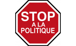 sticker / autocollant STOP A LA POLITIQUE