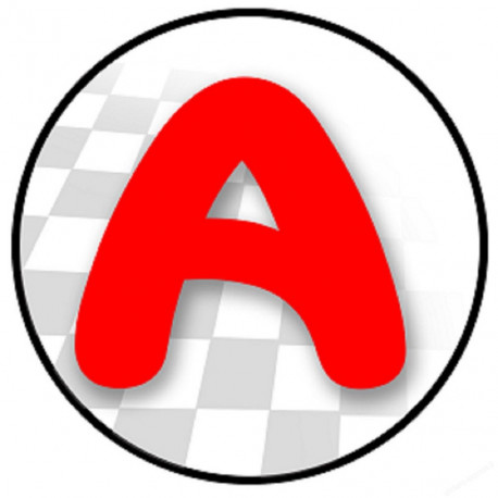 Sticker A pour apprentis conducteurs