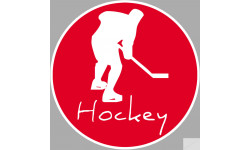 joueur de hockey - 5cm - Sticker/autocollant