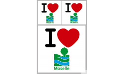 Département 57 la Moselle (1fois 10cm / 2 fois 5cm) - Sticker/autocollant