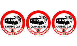 Alarme pour camping car - 3x5cm - Sticker/autocollant